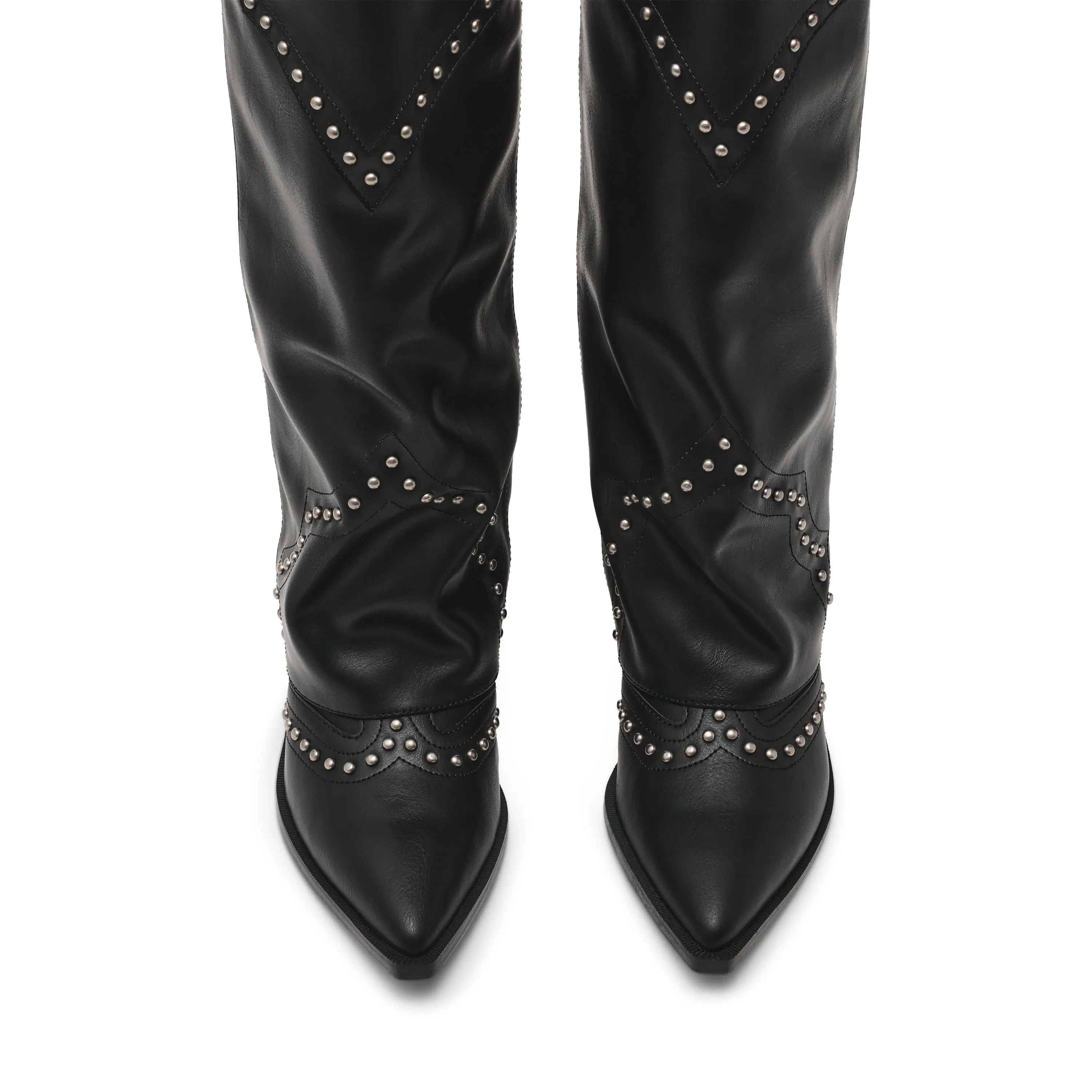 Streamline Boot BLACK Ankle Boots With Skirts