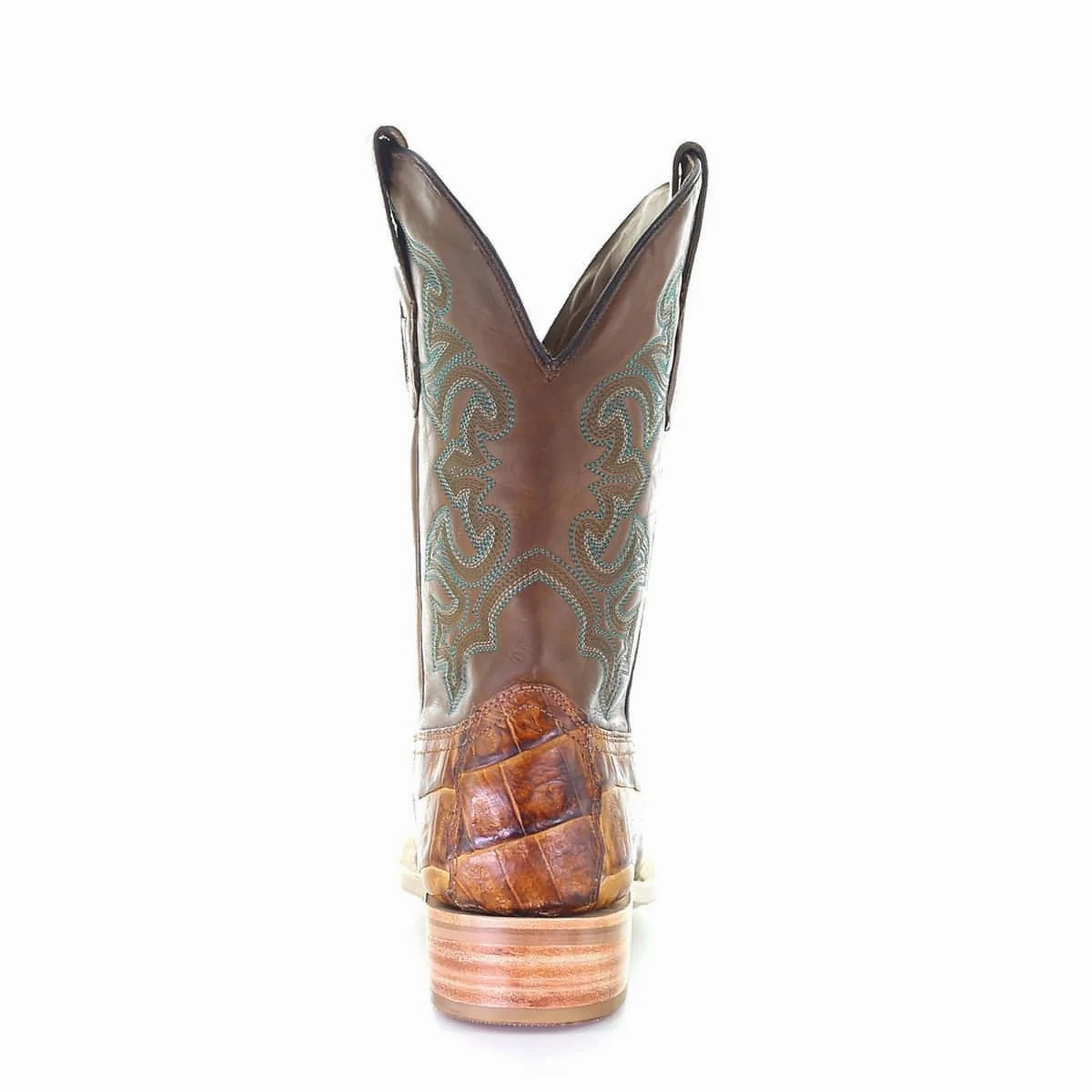 Corral Men's Antique Saddle Caiman Leather Boots A4055 Best Work Boots