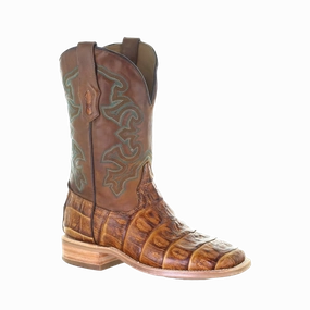 Corral Men's Antique Saddle Caiman Leather Boots A4055 Boot Barn Ariat Boots