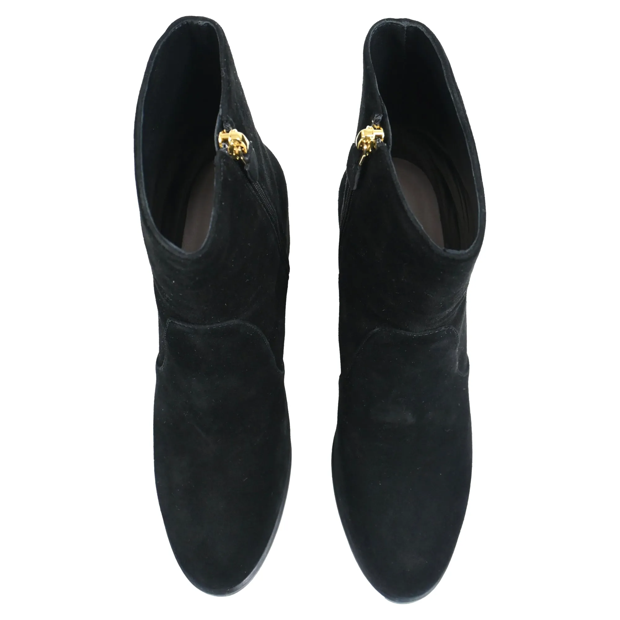 Ankle Boots With Wool Socks Stuart Weitzman Quinn Block Heel Ankle Boots in Black Suede