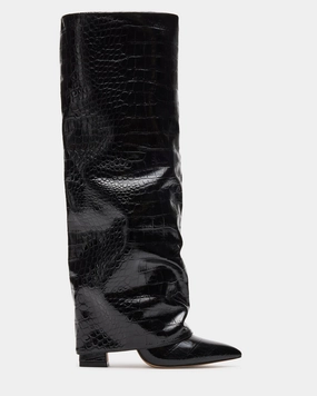STUNTIN BLACK CROCODILE - SM REBOOTED Cowgirl Boots Jeans