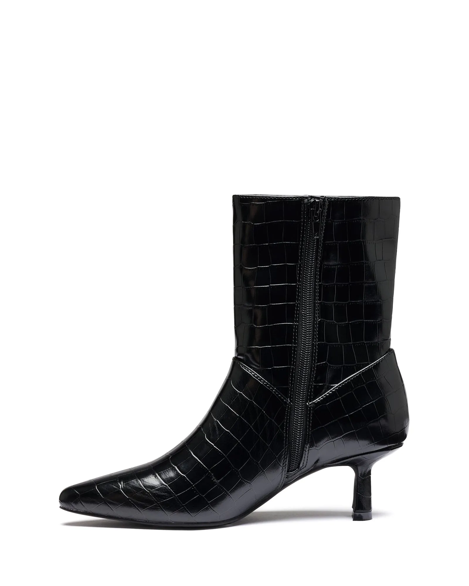 Ankle Boots With Gold Trim Kacee Ankle Boot Black Croc