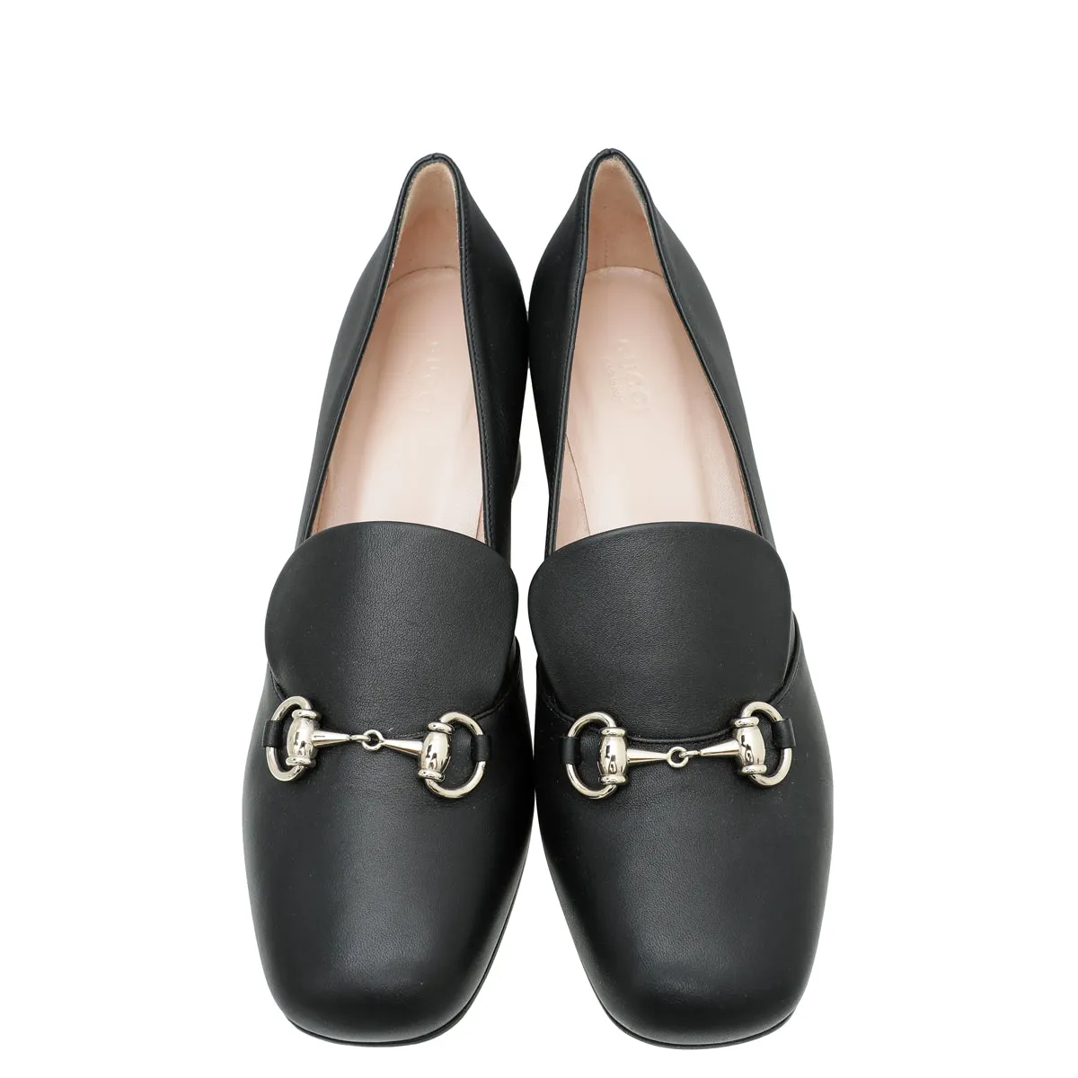 Loafers With Stars Gucci Black Horsebit Loafers Pump 39
