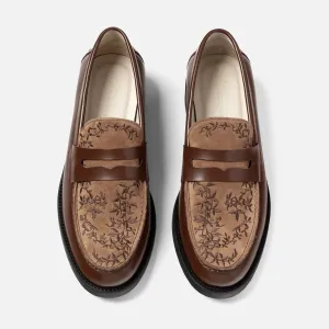 Wilde Chestnut Vine Penny Loafer - Men's Minimalist Boots