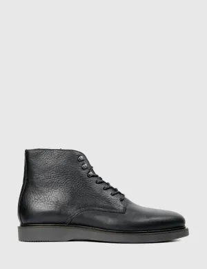 Hudson Aldford Ankle Boots (Leather) - Black Ankle Boots With Good Arch Support