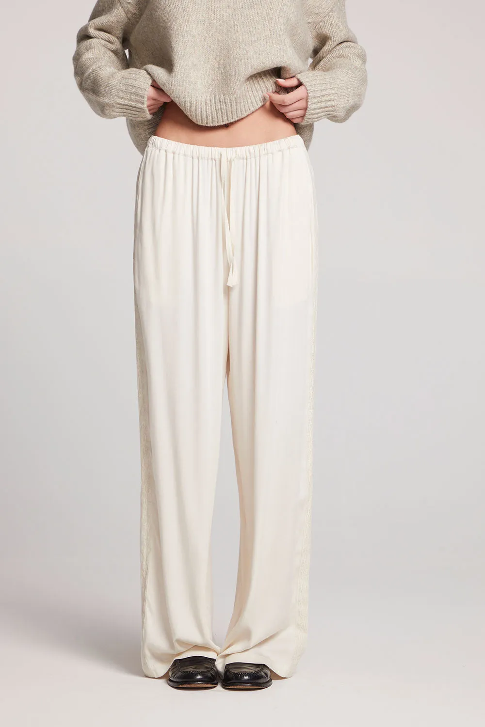 Paloma Barcelo Boots Leee Starry White Trousers