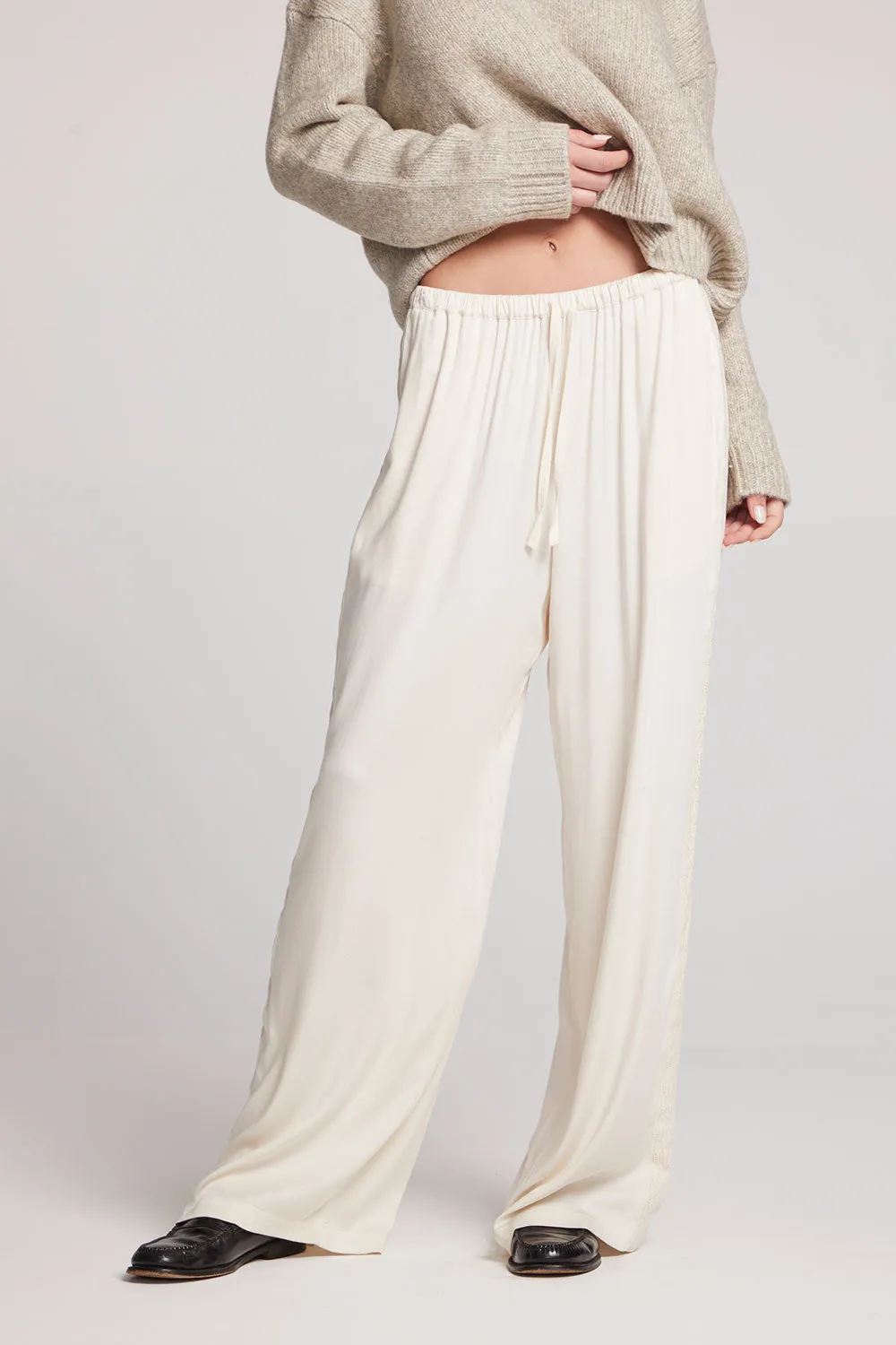 Wide Width Western Boots Leee Starry White Trousers