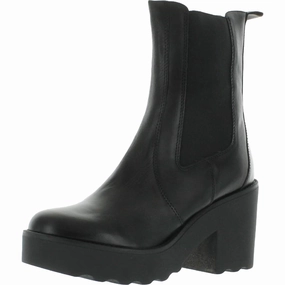 Andara Womens Leather Slip On Chelsea Boots Patron Boots