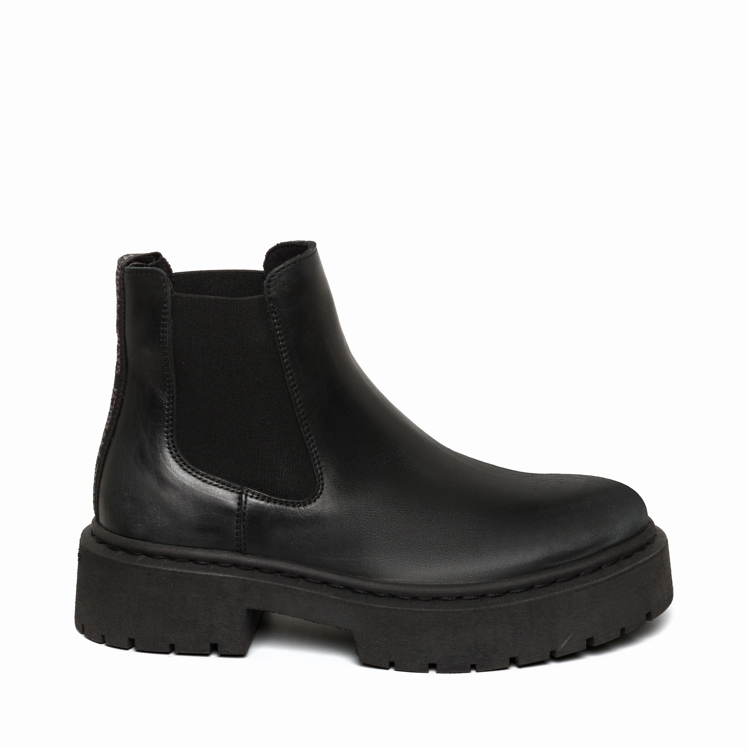 Thigh High Cowboy Boots Glennis Bootie BLACK LEATHER