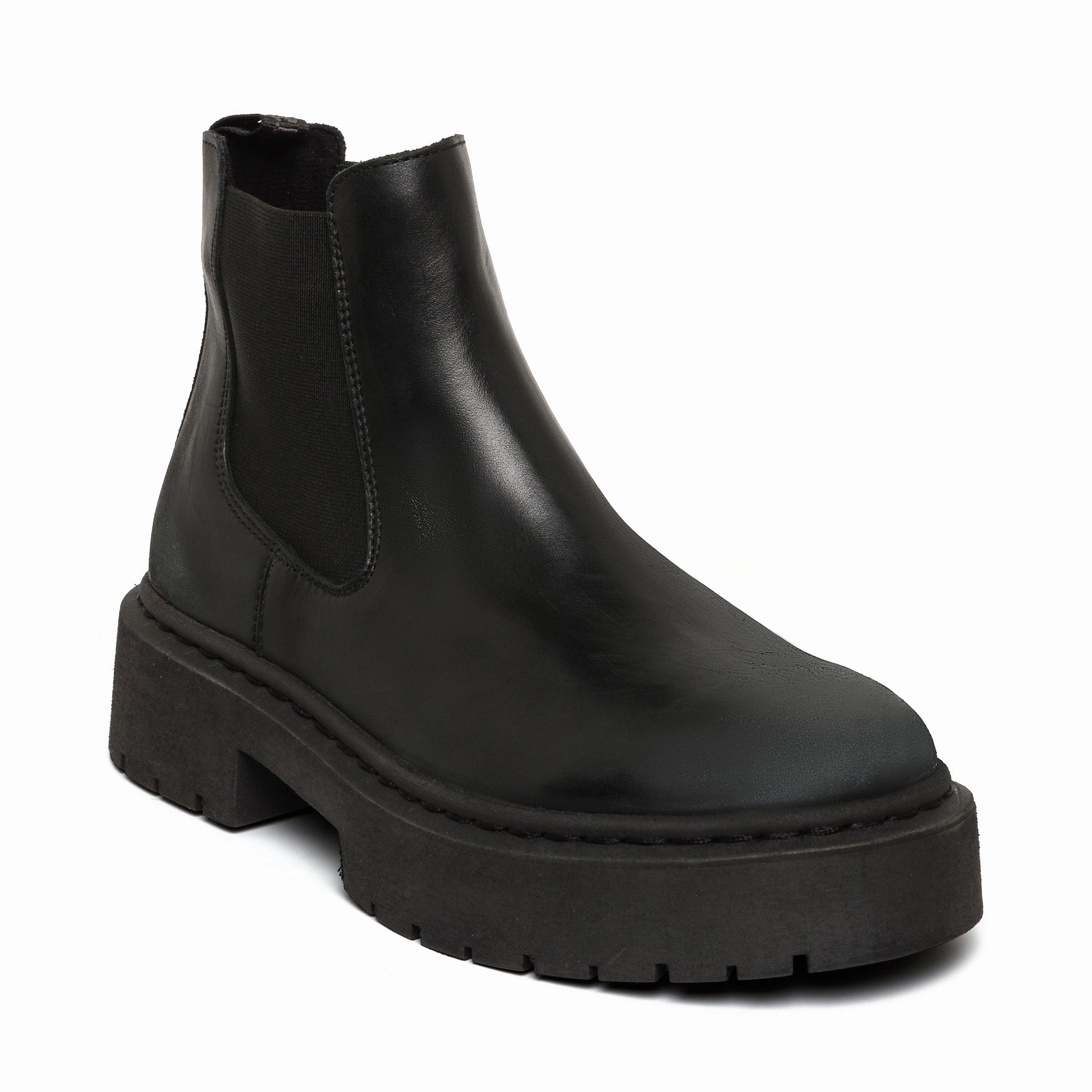 Glennis Bootie BLACK LEATHER Establo Boots
