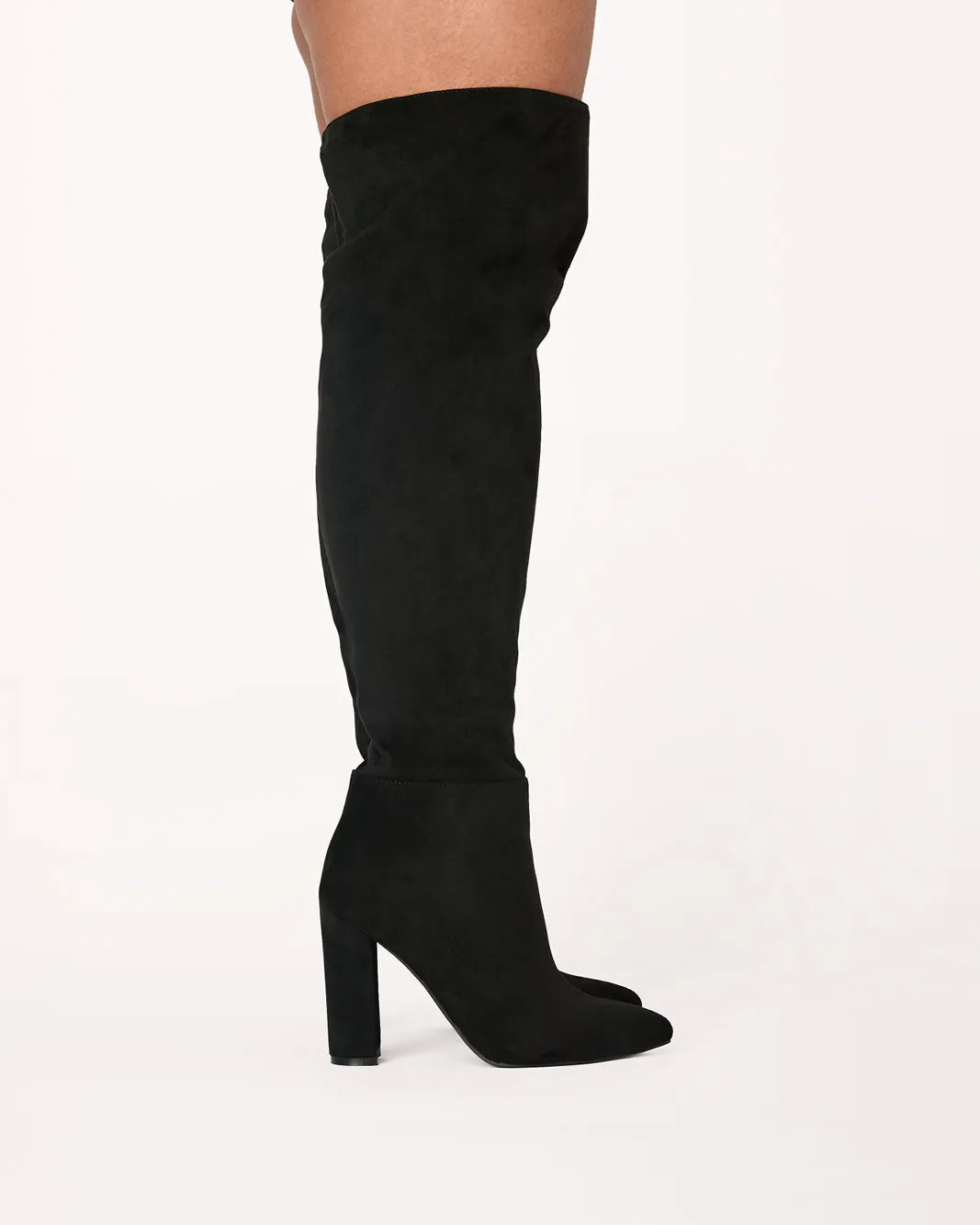 Old Navy Boots MOSCOW CURVE - BLACK SUEDE