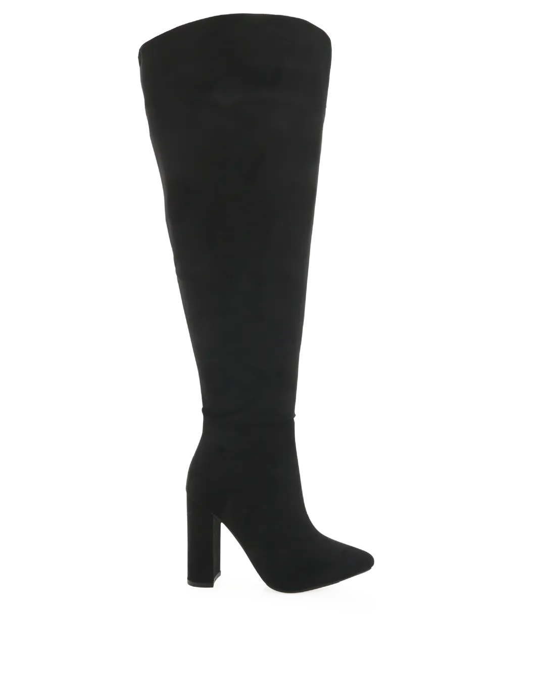 MOSCOW CURVE - BLACK SUEDE Ostrich Roper Boots