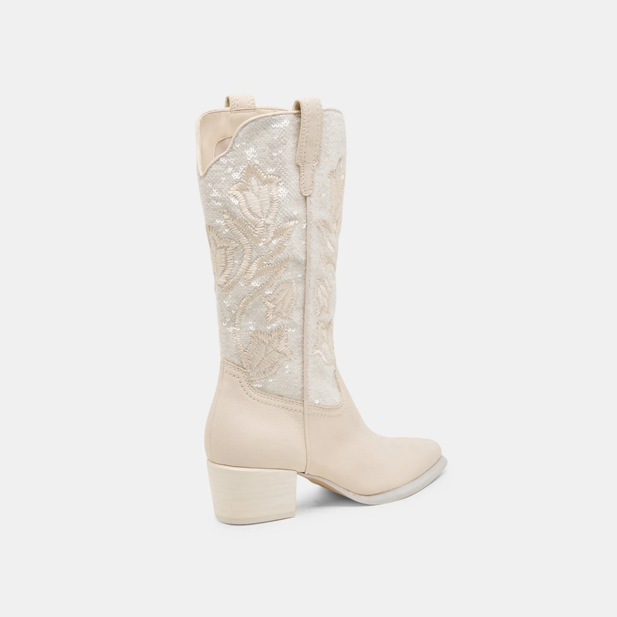 VORAH PEARL BOOTS CREME SEQUIN Where To Buy Work Boots