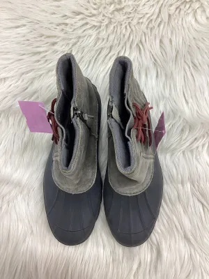 Boots Snow By Sperry In Grey, Size:8 Knee Boots With Buckles