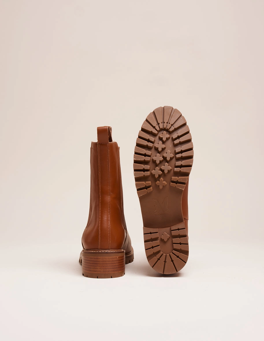 Summer Cowboy Boots Bottines Dorianne - Cuir cognac