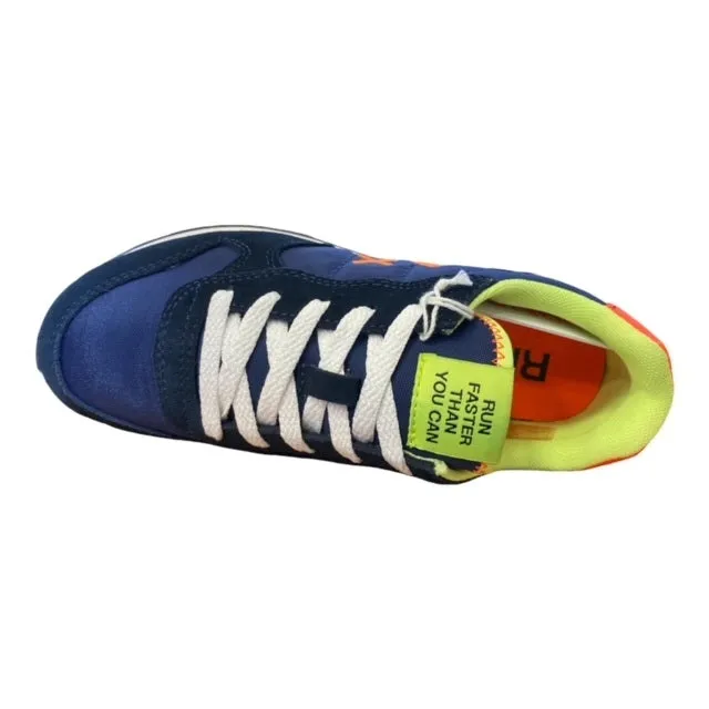 Best Sneakers For All Day Walking Sun68 Boy's Tom Fluo Z32302 07 navy-blue