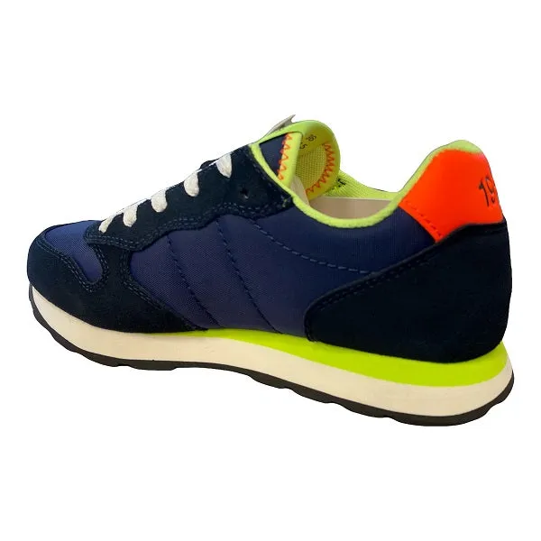 Size 7 Sneakers Sun68 Boy's Tom Fluo Z32302 07 navy-blue