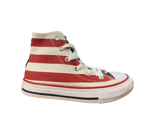 Converse Youth All Star HI 3J254 stars & bars sneakers alta con bandiera Best Sneakers For Bad Knees