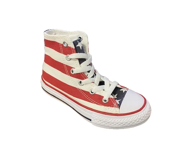 Sneakers Raf Simons Converse Youth All Star HI 3J254 stars & bars sneakers alta con bandiera