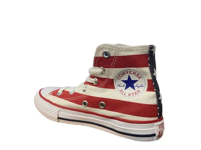 Wash Sneakers Converse Youth All Star HI 3J254 stars & bars sneakers alta con bandiera