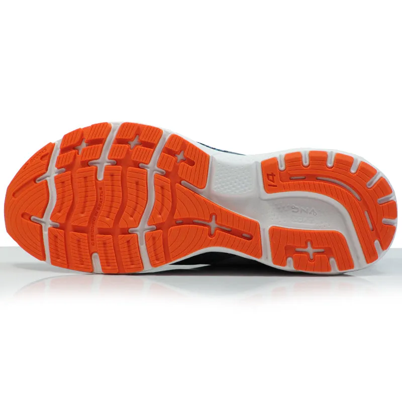 Brooks Ghost 14 Men's Running Shoe - Titan/Teal/Flame Running Shoes For Neutral Runners