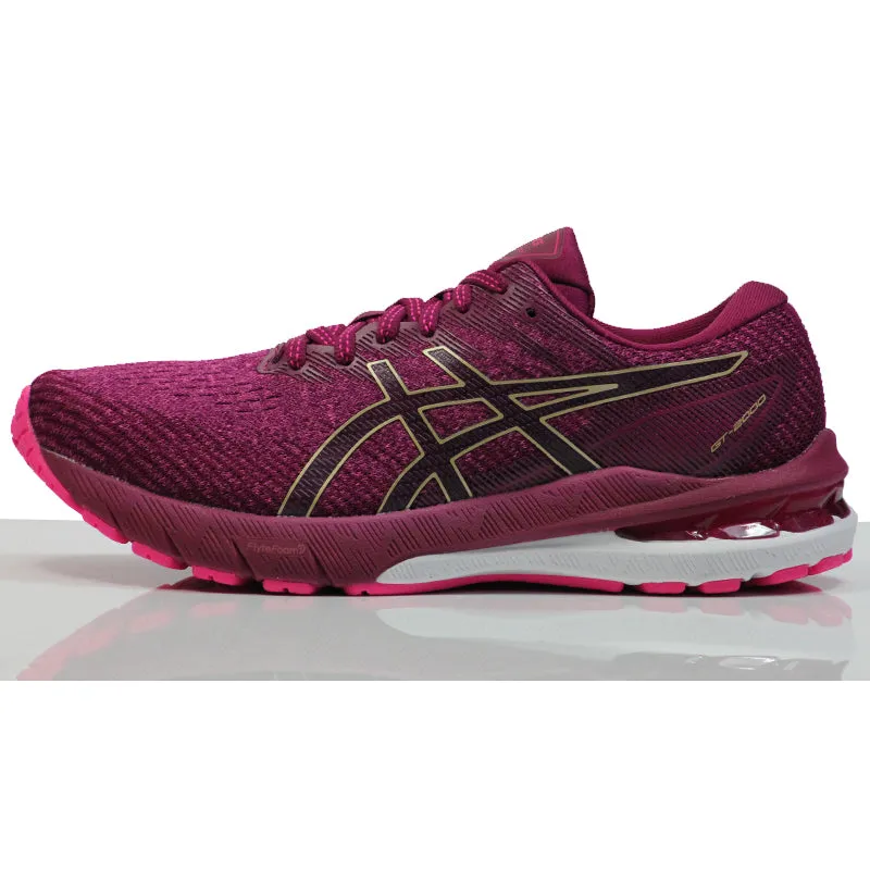 Asics GT-2000 v10 Women's Running Shoe - Pink Glo/Champagne Best Insoles Running Shoes
