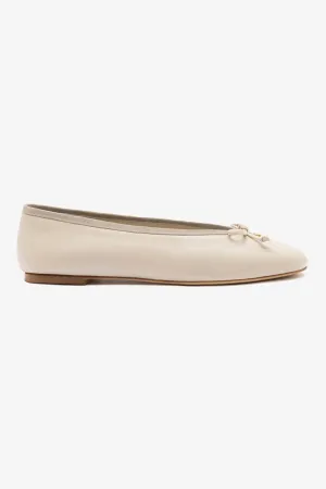 China Flat Shoes Pavlova Ballet Flat In Mushroom Grey Leather