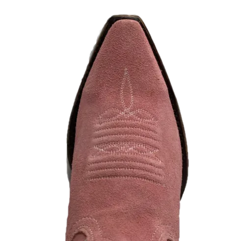 Caborca Silver Tennessee Whiskey Gamuza Rosa Snip Toe Boots SLMAF056 Cast Of Puss The Last Wish