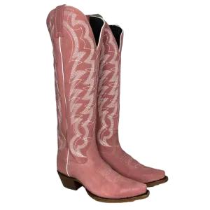Caborca Silver Tennessee Whiskey Gamuza Rosa Snip Toe Boots SLMAF056 Meindle Boots