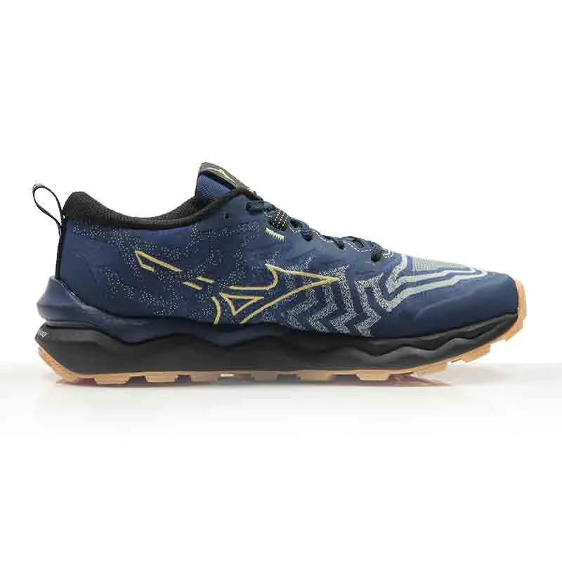 Best Running Shoes With Arch Support Mizuno Wave Daichi 8 Women's Trail Shoe - Estate Blue/Apricot Ice/Black