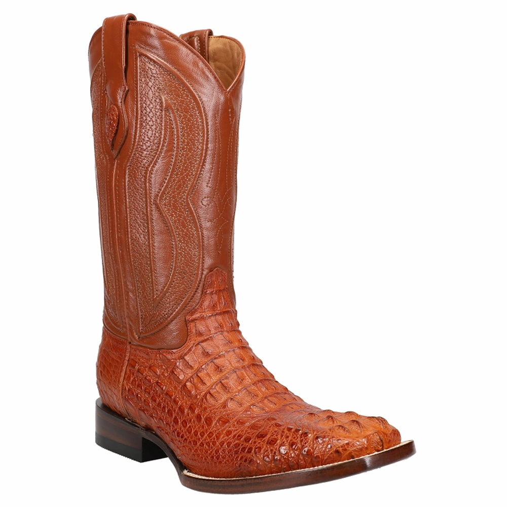 Dakota Hornback Caiman Square Toe Cowboy Boots Cowboy Boots Real Leather