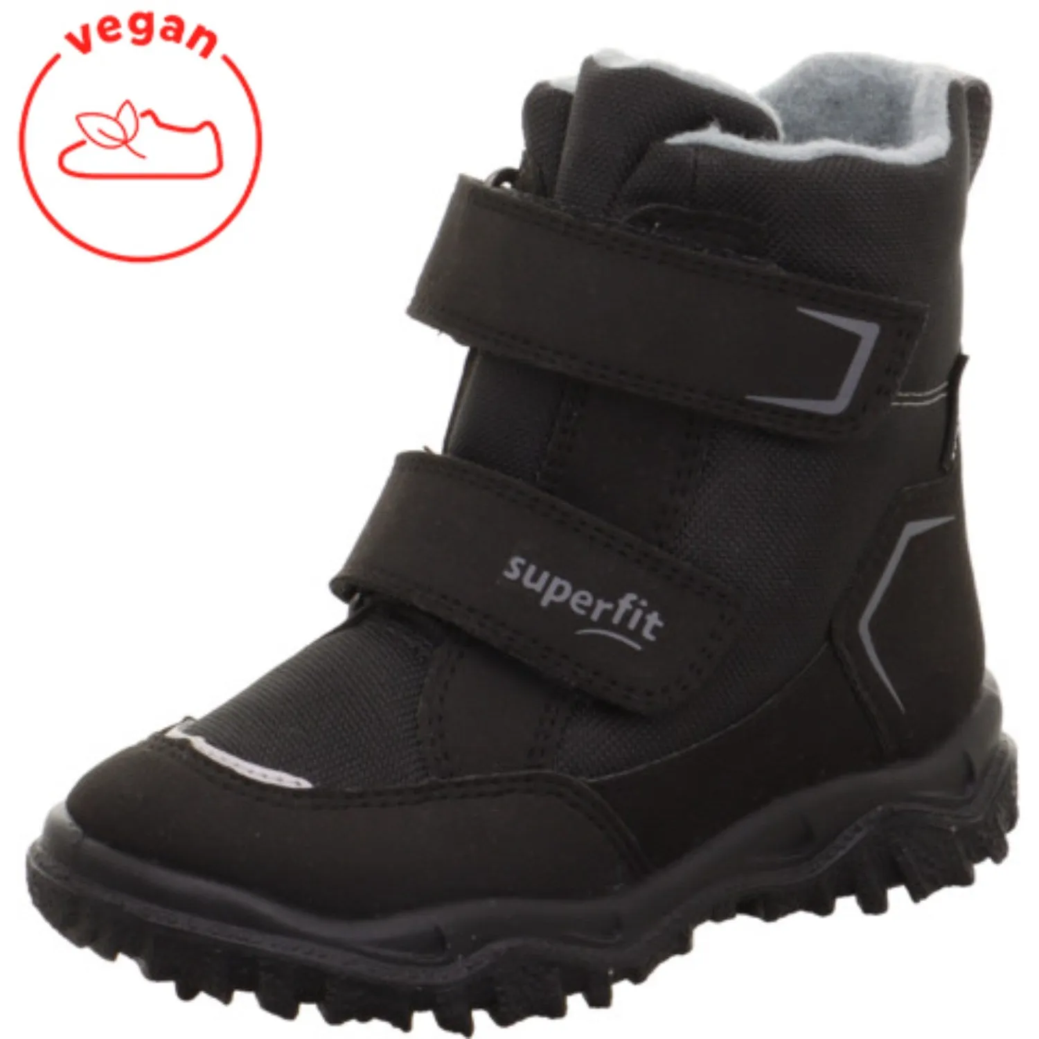 Superfit Black/Light Grey Husky Boots With Warm Lining Dankso Boots