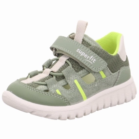 Superfit Lightgreen/Yellow Sport7 Mini Sneakers Dress On Sneakers