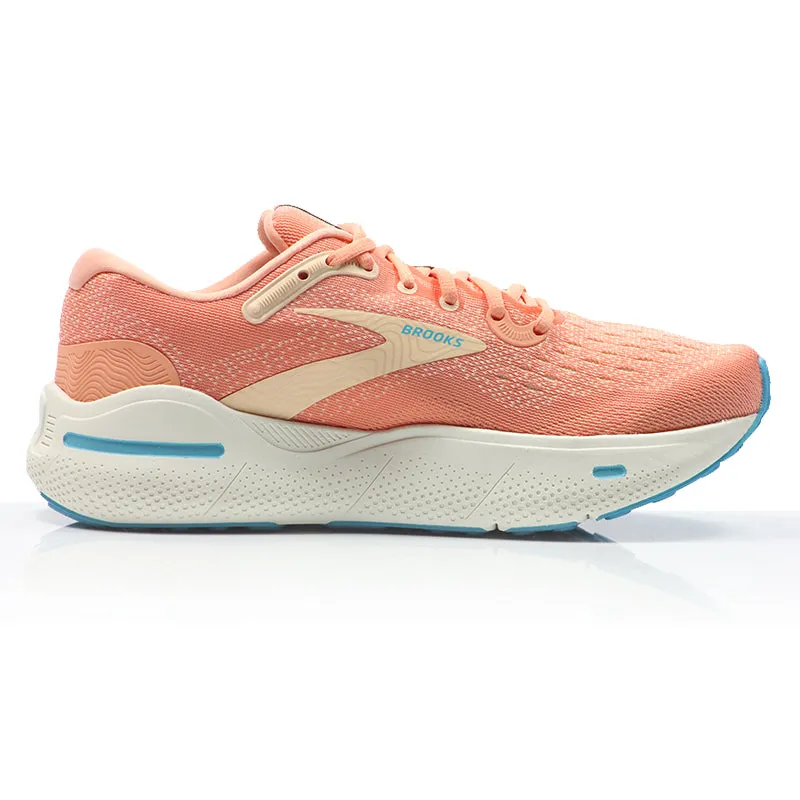 Running Stability Shoes Brooks Ghost Max Women's Running Shoe - Papaya/Apricot/Blue