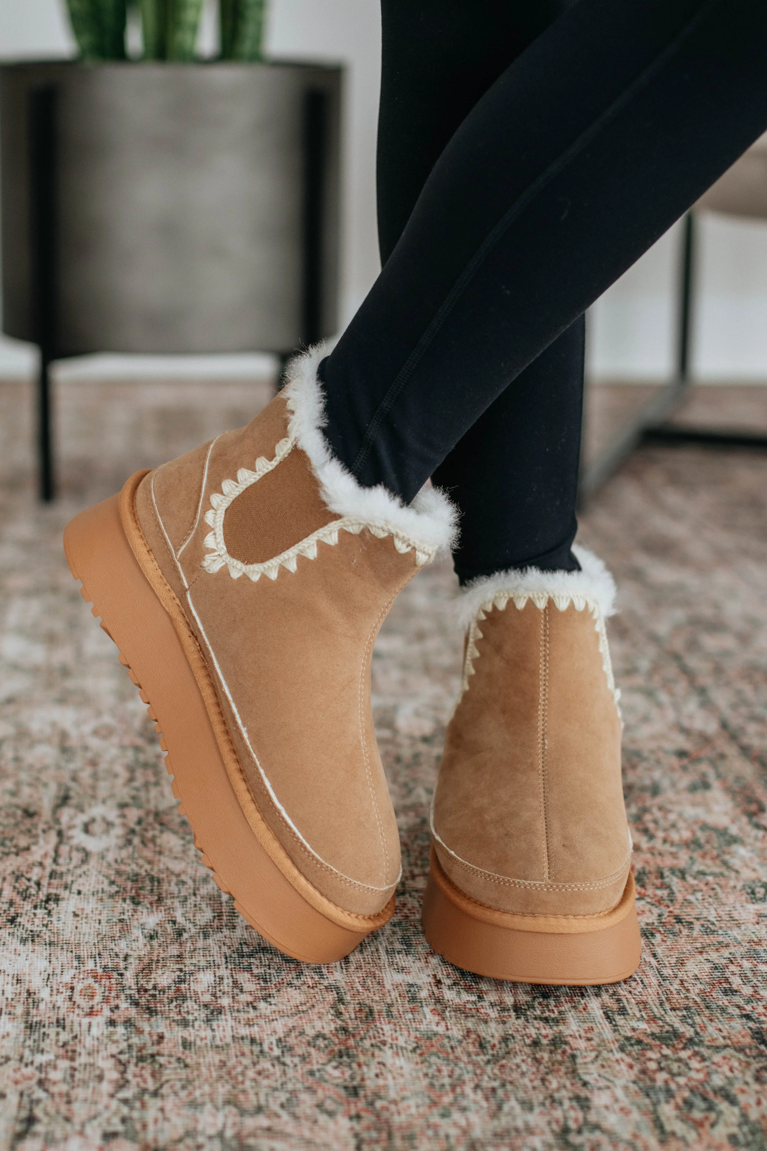 Slowing It Down Platform Boots - Camel Rocky's Boots