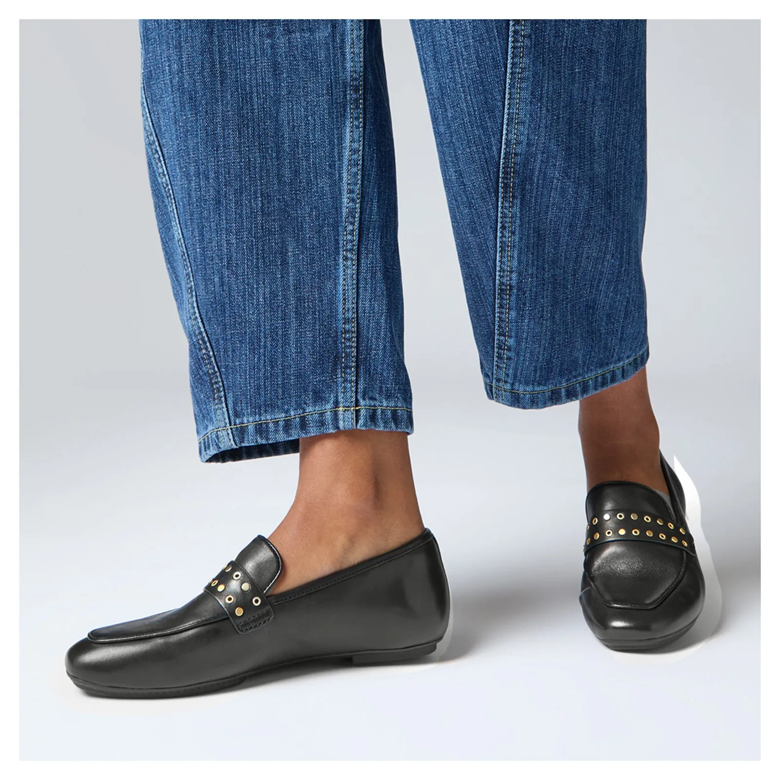 Pinch Penny Loafers Women's FitFlop, Delicato Stud-and-Eyelet Loafer