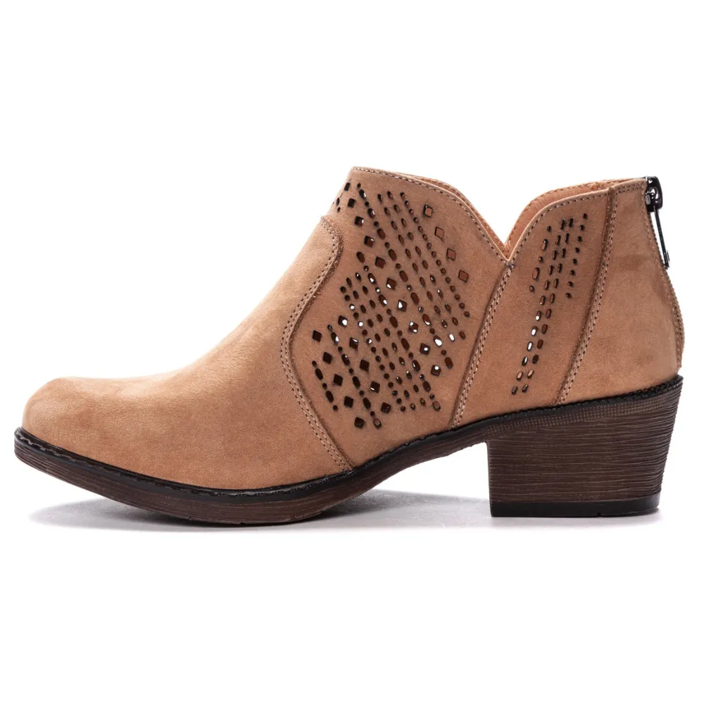 Boots Fur Lined Propet Remy Taupe Nubuck Bootie (Women's)