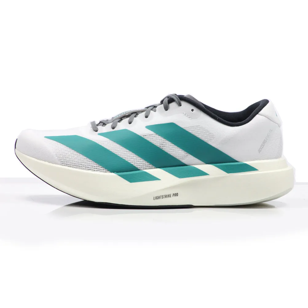 Running Shoe Store Austin adidas Adizero Evo SL Men's Running Shoe - White/Pure Teal/Grey Four