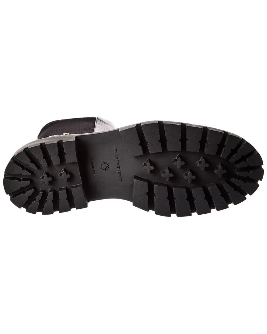 Stuart Weitzman Ultra Lug City Leather Bootie Scoot Boots