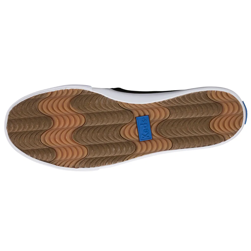 Triangle-logo Slip-on Loafers Double Decker Canvas Slip On Sneakers