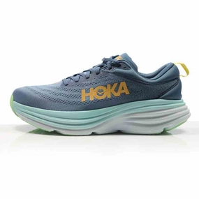 Walking Shoes Vs Running Shoes Hoka One One Bondi 8 Men's Wide Fit Running Shoe - Real Teal/Shadow