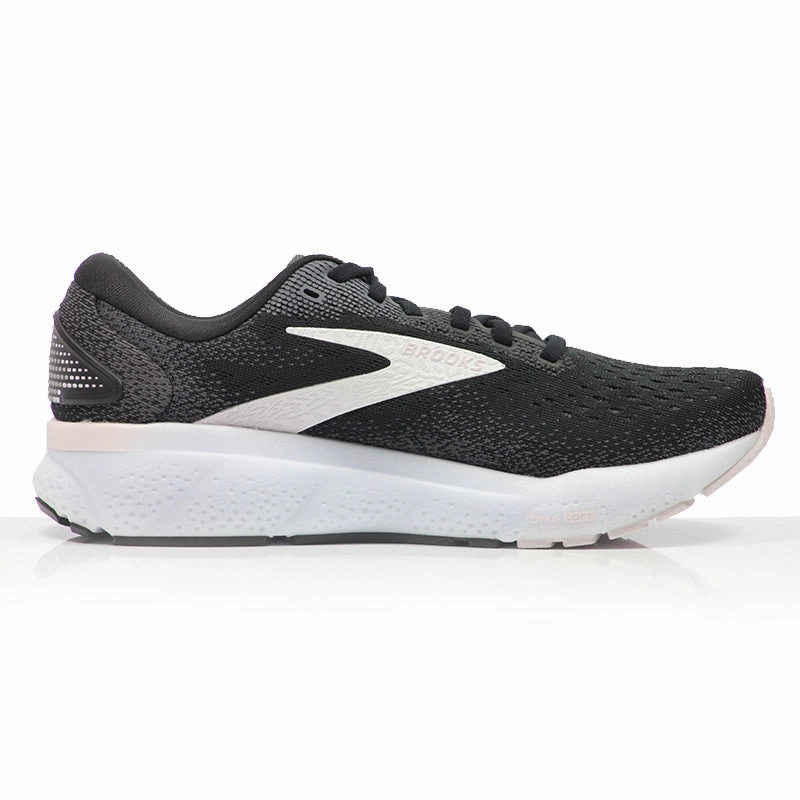 Brooks Ghost 16 Women's Running Shoe - Black/White/Orchid Ice Wide Trail Running Shoes