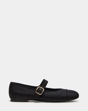 Patent Platform Loafers DORY BLACK SATIN