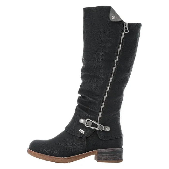 Minecraft Boots Womens Rieker Fabriza 52 Shwarz