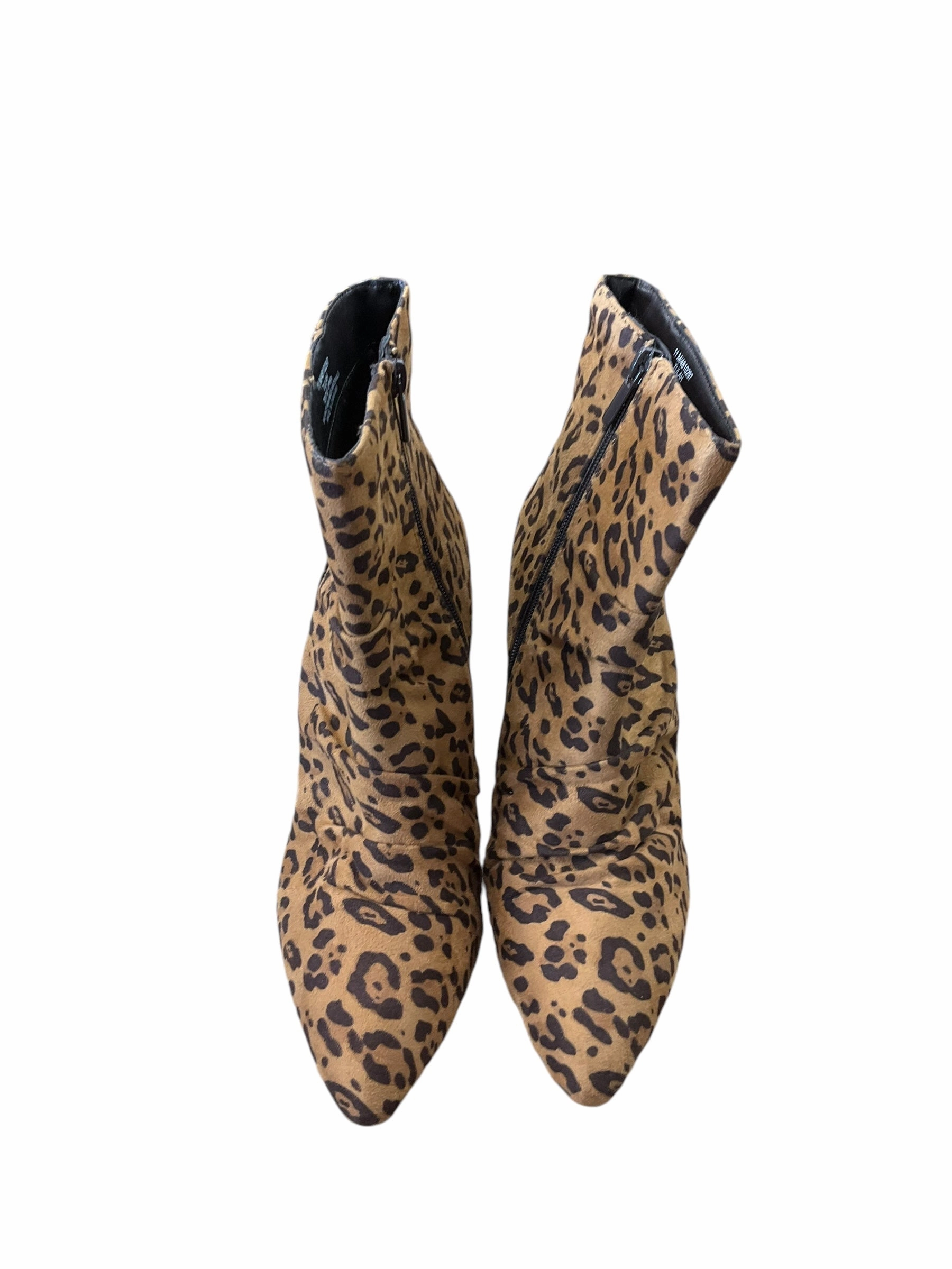 Boots Ankle Heels By Impo In Leopard Print, Size: 11 Ankle Boots 2020 Trends