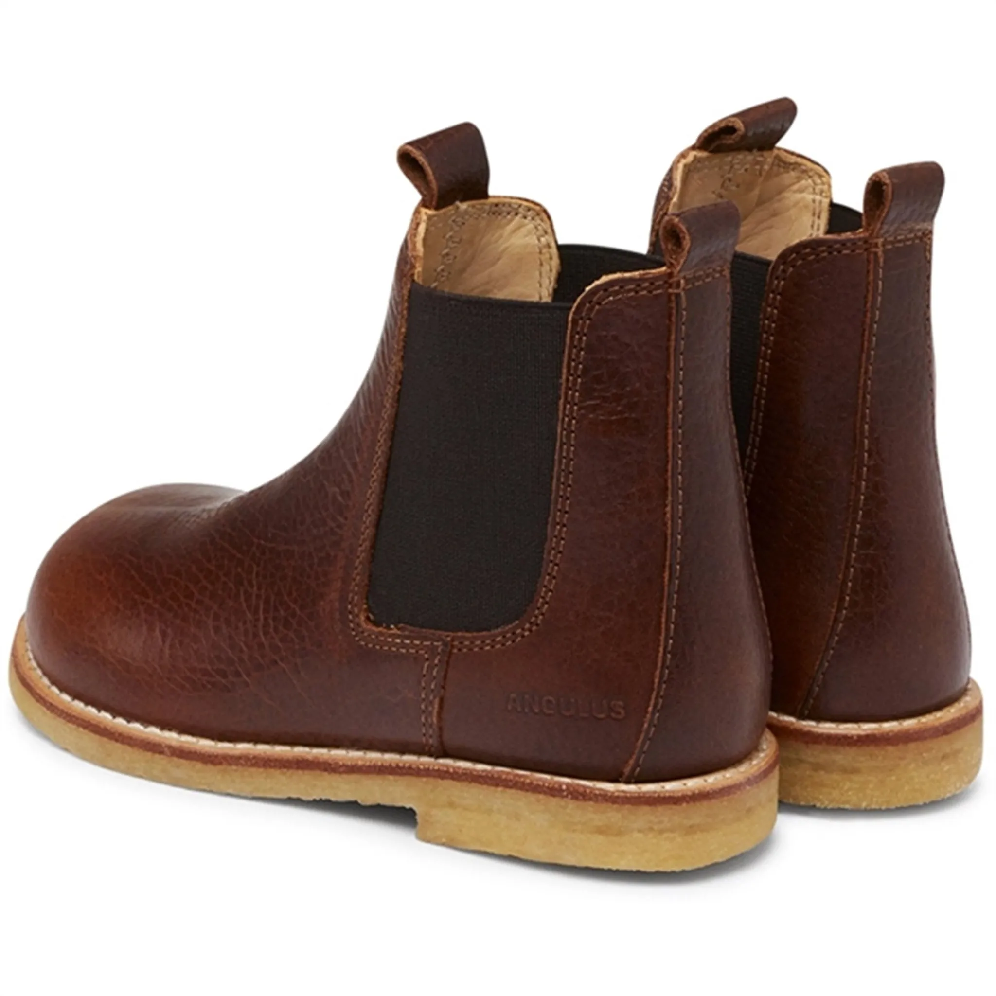 Angulus Chelsea Boots With Elastic Band Dark Brown/Brown Hunter Chelsea Rain Boots