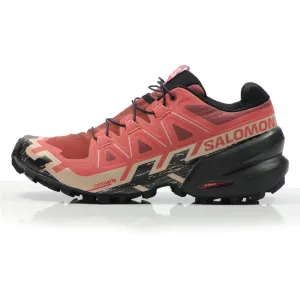 Super Cushioned Running Shoes Salomon Speedcross 6 Women's Trail Shoe - Cow Hide/Black/English Rose