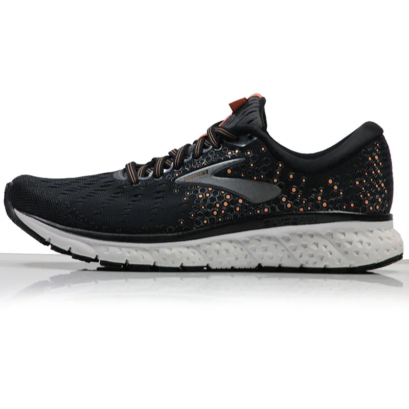 Brooks Glycerin 17 Women's Running Shoe - Black/Ebony/Cantaloupe Running Shoes Worcester