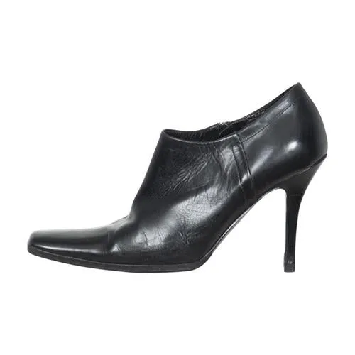 Prada Leather Square Toe Ankle Boots Poos In Boots Movies