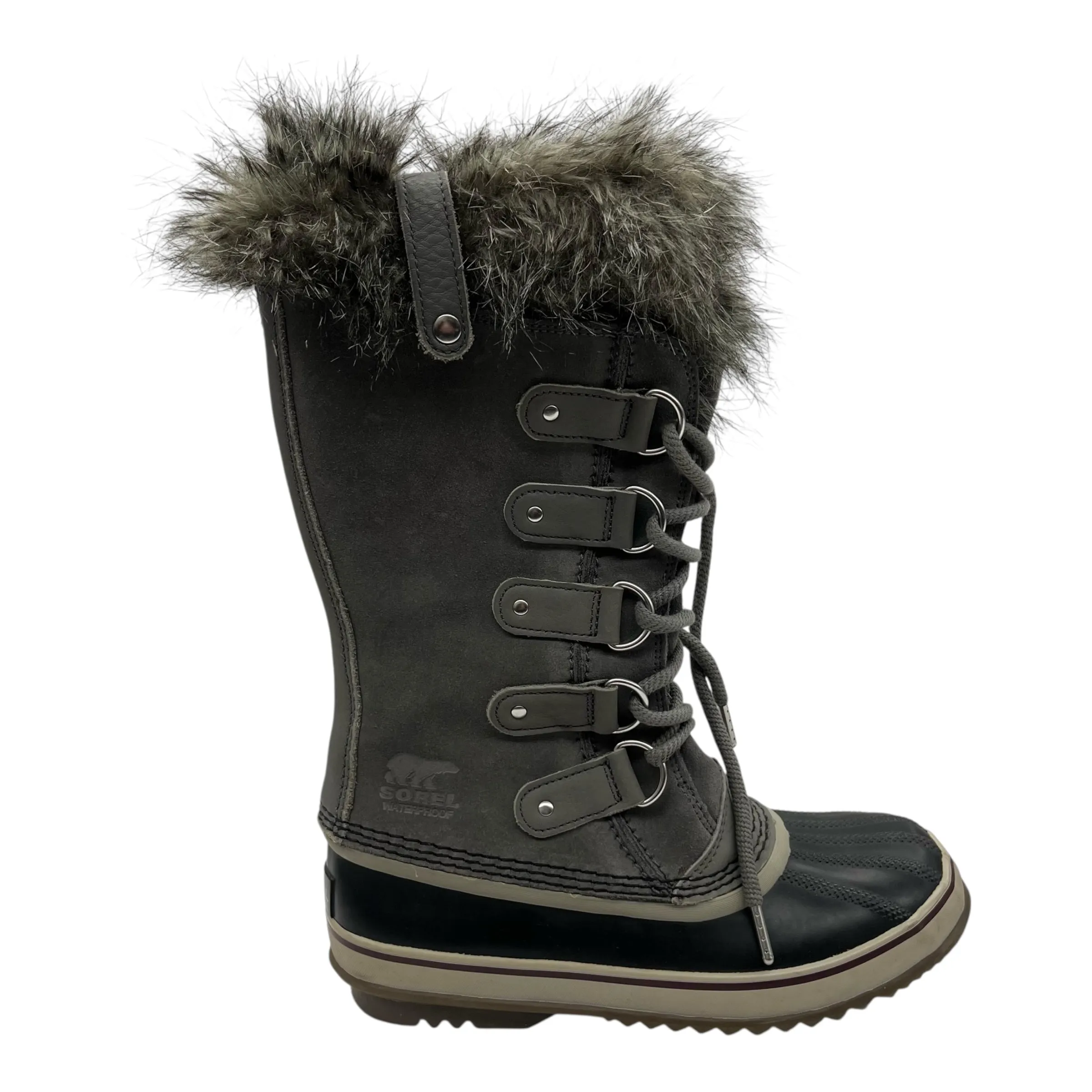 Boots Snow By Sorel In Black & Grey, Size:7.5 Boots Stripper